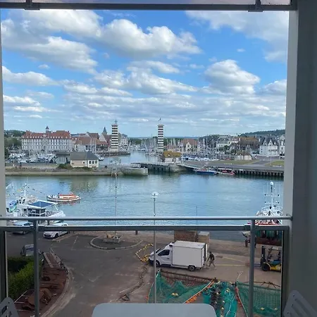 Tres Joli 2p Au Trouville- Piscine & Vue Port Трувиль-сюр-Мер